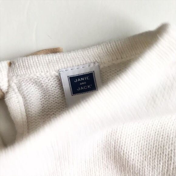 Janie & Jack light knit bow back sweater EUC 5T - Picture 3 of 4